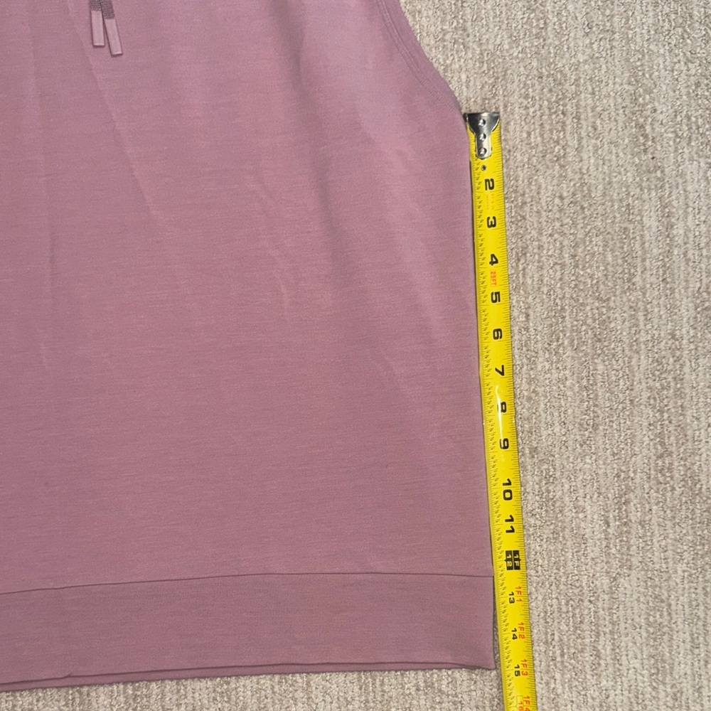 Lululemon Woman's Size 10 Stronger as One Sleeveless Hoodie Vintage Mauve - Picture 7 of 13